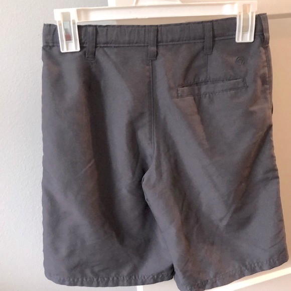 Lot of 2x [Champion] & [Univibe] Boys Sz M 8/10 Shorts - Black Plaid & Dark Gray - Picture 5 of 16